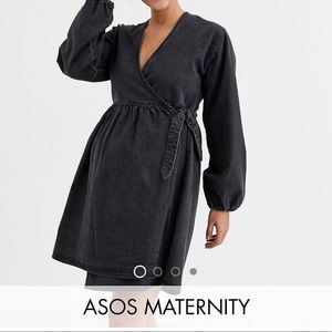 ASOS Maternity Denim Wrap Dress